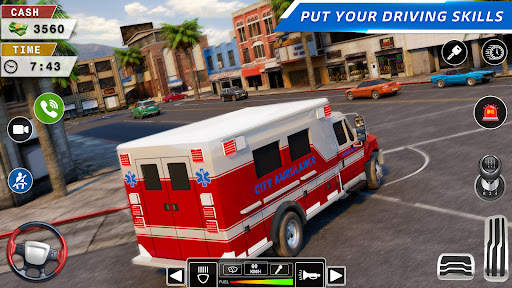 Rescue Ambulance American 3D screenshot 8