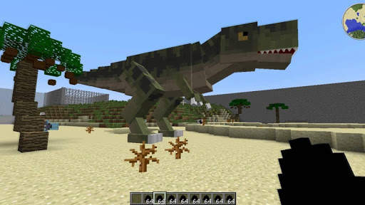 Jurassic park maps and mods for Minecraft screenshot 2