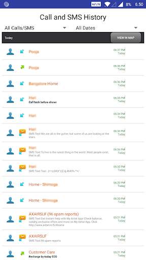 Message and Call Tracker screenshot 2