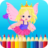 Kids Princess Coloring icon