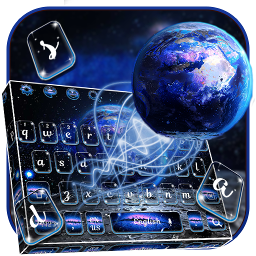 Galaxy Earth Keyboard أيقونة
