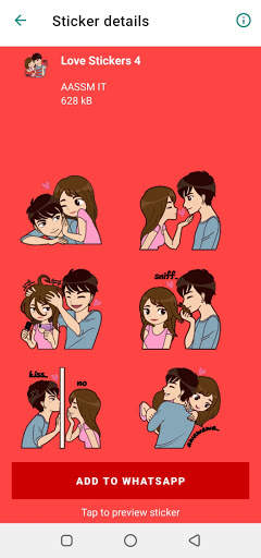 WAStickerApps -Romantic Love Stickers For WhatsApp screenshot 2