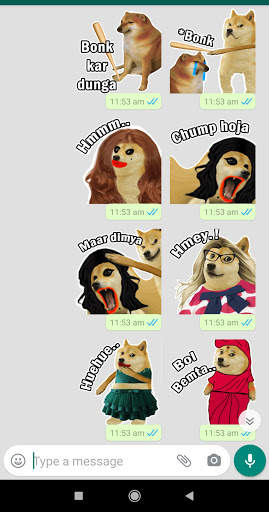 Cheems Doge WhatsApp Stickers screenshot 3