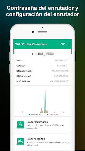 Contraseñas de router WiFi screenshot 1
