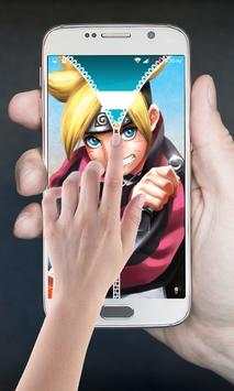 Boruto Zipper Lock Screen screenshot 2