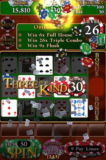 Poker Slots Deluxe 3 تصوير الشاشة