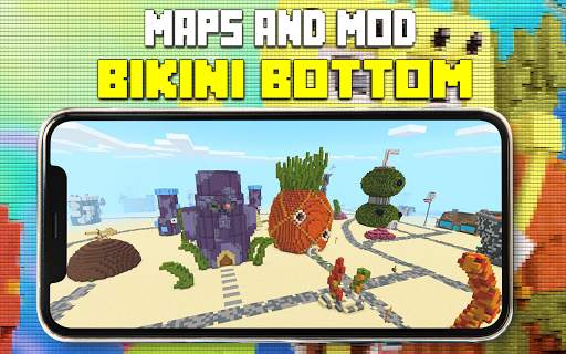bikini bawah - Sponge  Peta Untuk Minicraft PE screenshot 3