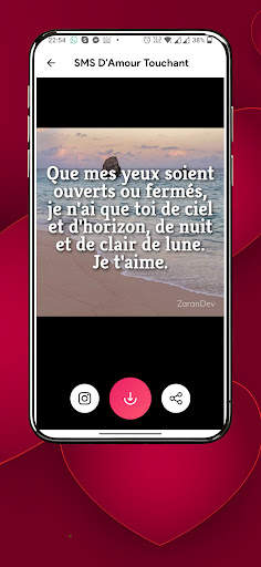 SMS Messages D'amour Touchant screenshot 8