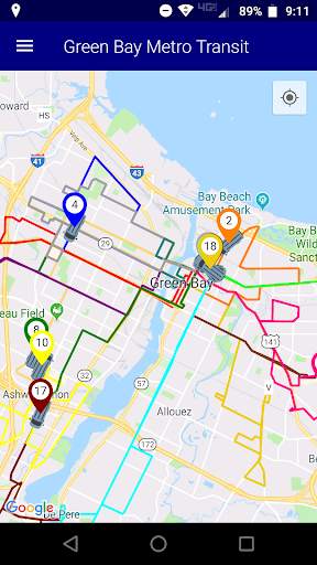 GBM Bus Tracker screenshot 2
