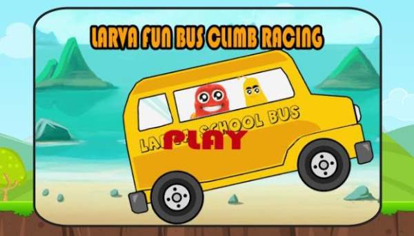 Larva Fun Bus Climb Racing screenshot 1