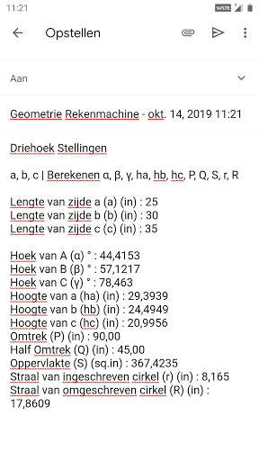 Geometrie Rekenmachine screenshot 8