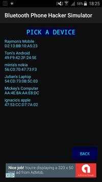 Bluetooth Phone Hacker Sim screenshot 2