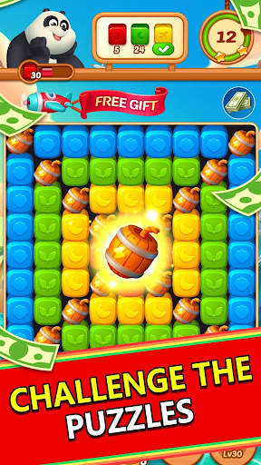 Panda Cube Smash - Big Win with Lucky Puzzle Games screenshot 1