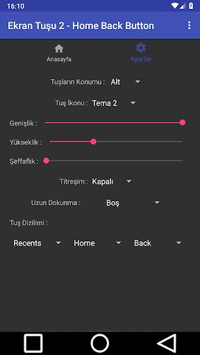 Ekran Tuşu 2 - Home Back Button screenshot 3
