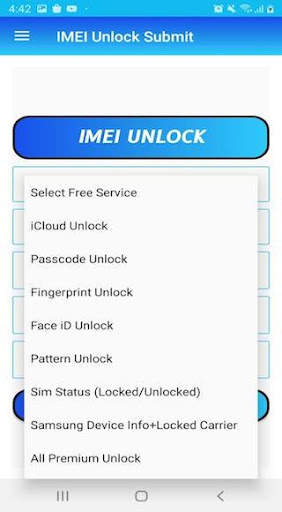 IMEI UNLOCK screenshot 2