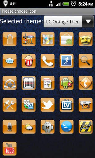LC Orange Theme screenshot 3