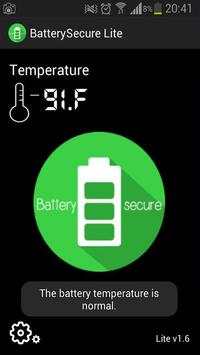 Battery Secure LITE screenshot 1