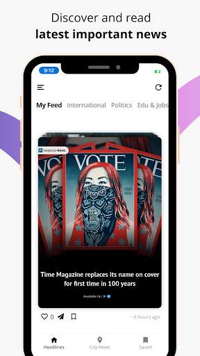 SwipeUp News- Read & Share Verified News screenshot 1