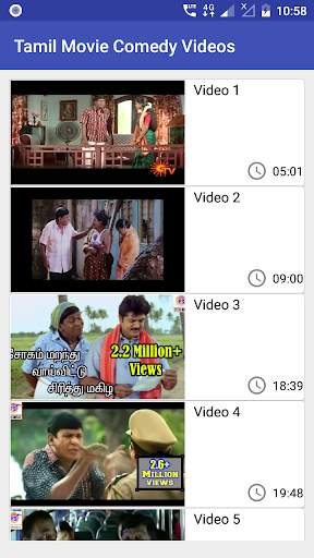 Tamil Movie Comedy Videos screenshot 1