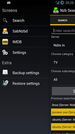 Nzb Searcher Trial (Newznab) screenshot 2