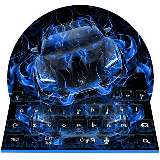 Blue Flame Car Keyboard 10001004