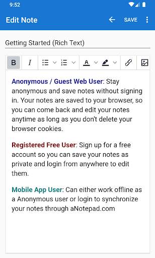 a Notepad -  Take Notes and Share Notes Online screenshot 5