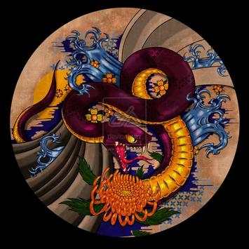 Snake Tattoo Design Wallpaper screenshot 7