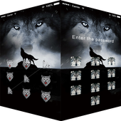 AppLock Theme Night Wolf icon
