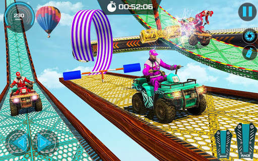Light Quad Bike Mega Ramp GT Stunts: Racing Stunts screenshot 4