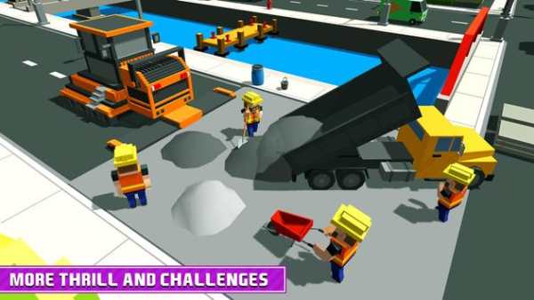 Blocky Highway Road Building screenshot 16
