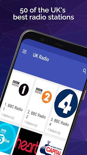 UK Radio Stations Live – British Online Radio App скриншот 1