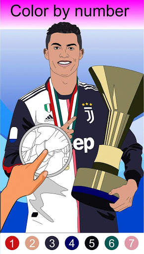 Live football coloring by number screenshot 1