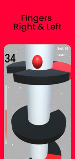 Ball Jump On Stack - Helix Ball screenshot 2