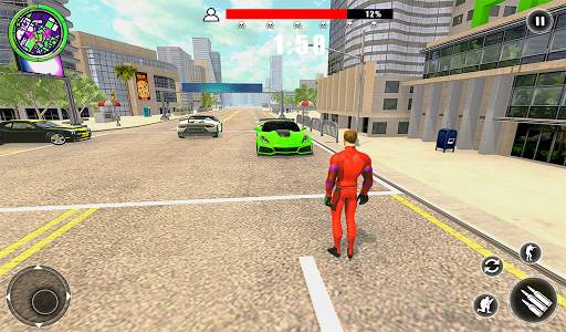 Flying Rope Hero Vice Town-Deadhero Gangster Games screenshot 6
