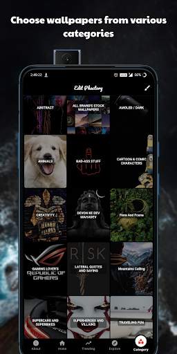 EDIT PHACTORY - Finest App for Unique Wallpapers ! screenshot 2