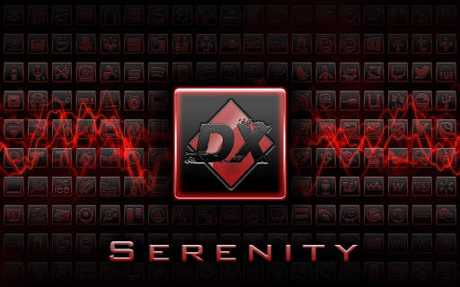 Serenity Launcher Theme Red screenshot 17