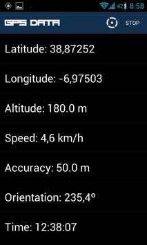 GPS Data screenshot 1