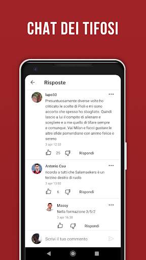 Rossoneri Live — App del Milan screenshot 3