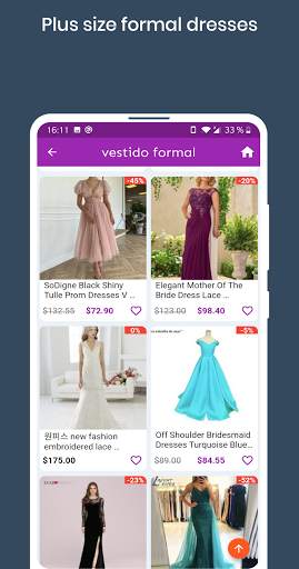 formal dresses for women shopping online app screenshot 3