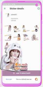 Cewek Cantik Stiker WA screenshot 3