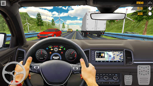 VR Traffic Racing In Car Drive screenshot 4