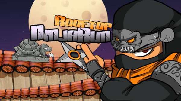 Rooftop Ninja Run screenshot 1