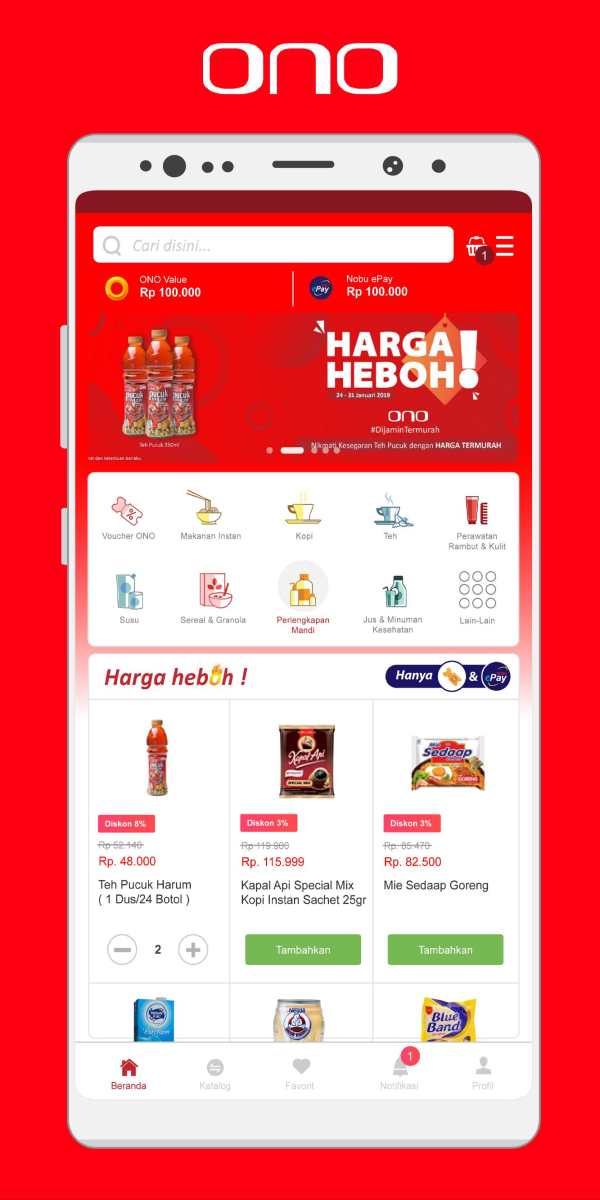 Ono Merchant App screenshot 1