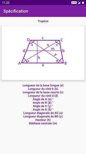 Calculatrice de géométrie screenshot 5