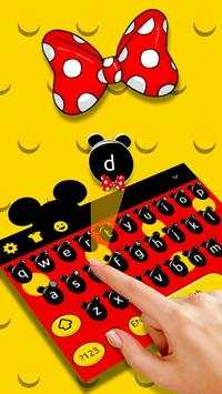 Cute Micky Bow keyboard Theme screenshot 4
