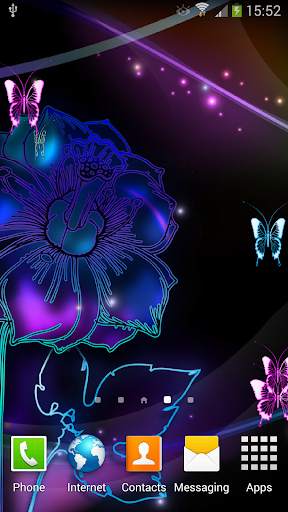 Neon Butterfly Live Wallpaper screenshot 2
