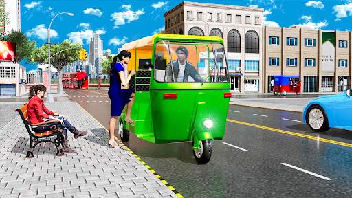 Rickshaw Driving Rickshaw Game screenshot 1