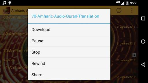 Amharic Audio Quran screenshot 6