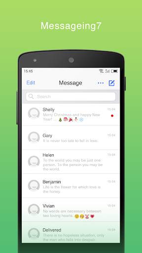 Messaging  7 Free - SMS, MMS screenshot 2