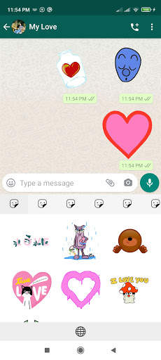 ملصقات واتس اب حب متحركة 2021 💕 WaStickerApps 1 تصوير الشاشة